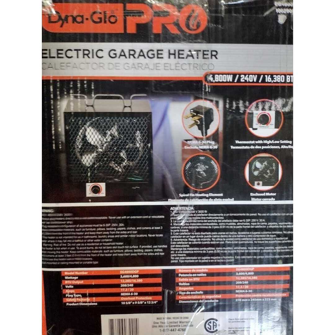Dyna-Glo Electric Garage Heater - Image 5