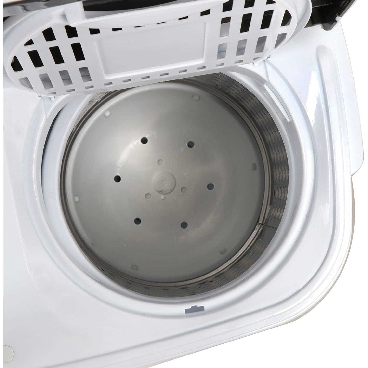 SUPER DEAL Compact Mini Twin Tub Washing Machine 13lbs Capacity Portable Washer Wash and Spin Cycle Combo - Image 3