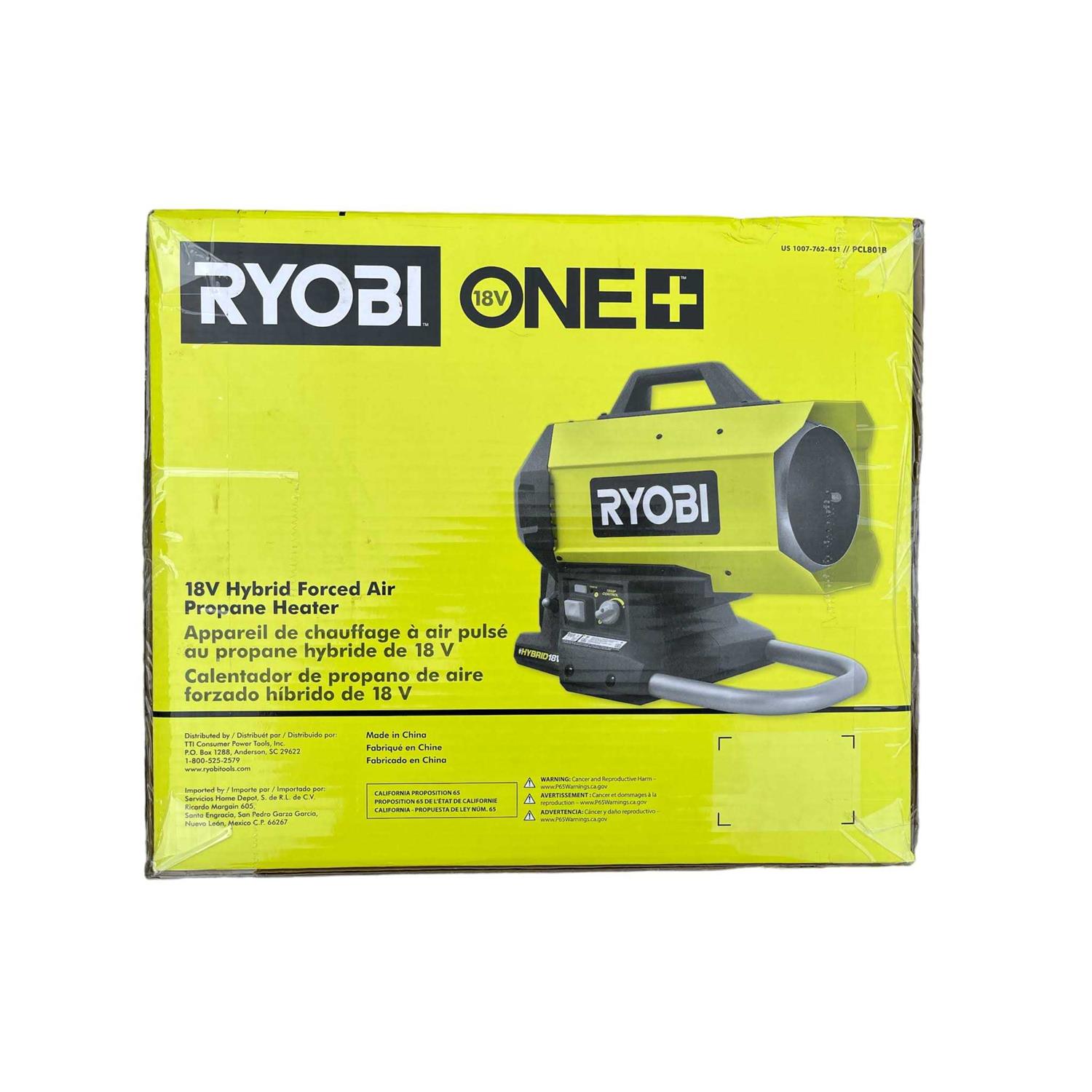RYOBI ONE+ 18V Cordless Hybrid Forced Air Propane Heater - Image 3