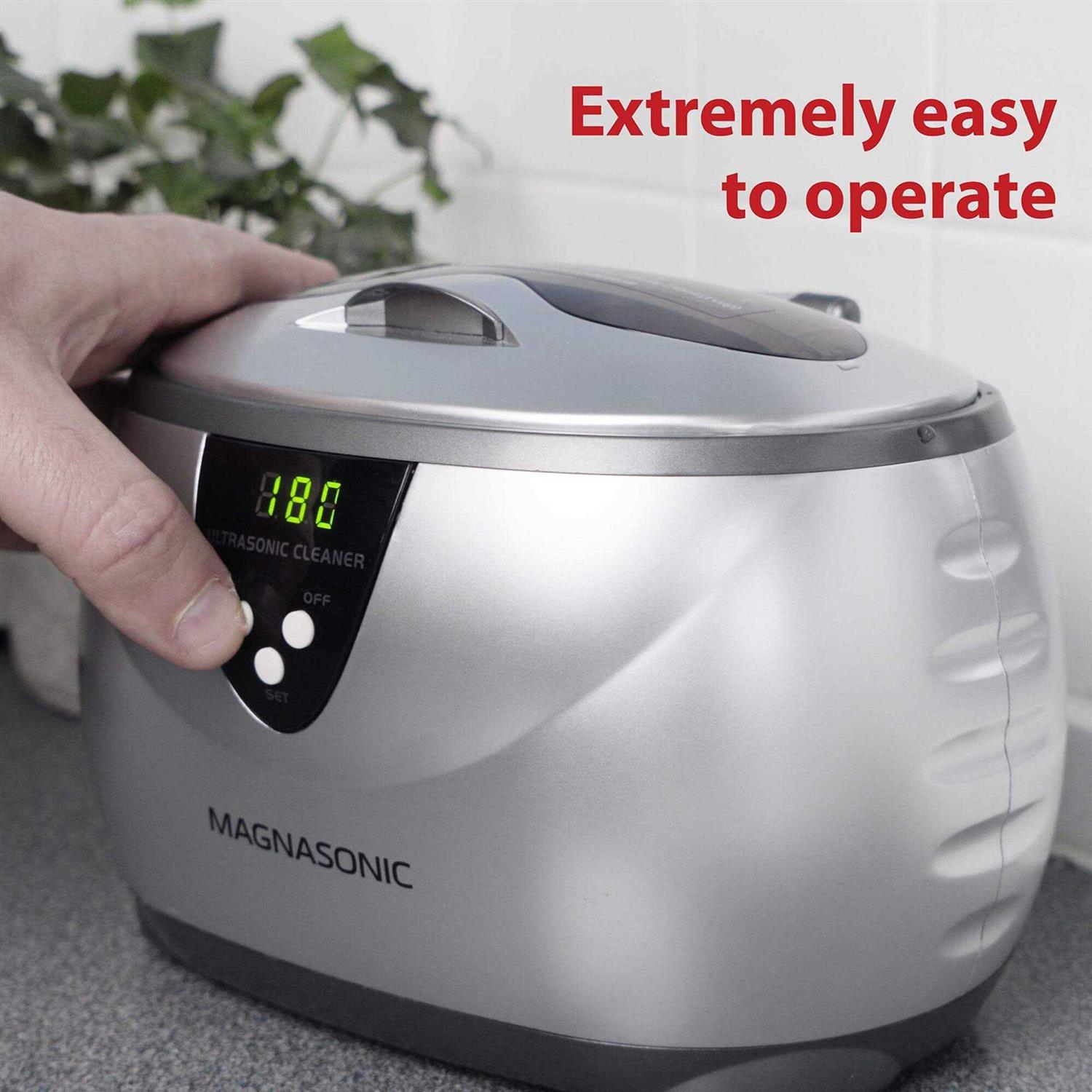 Magnasonic Professional Ultrasonic Jewelry Eyeglass Cleaner with Digital Timer - Image 4