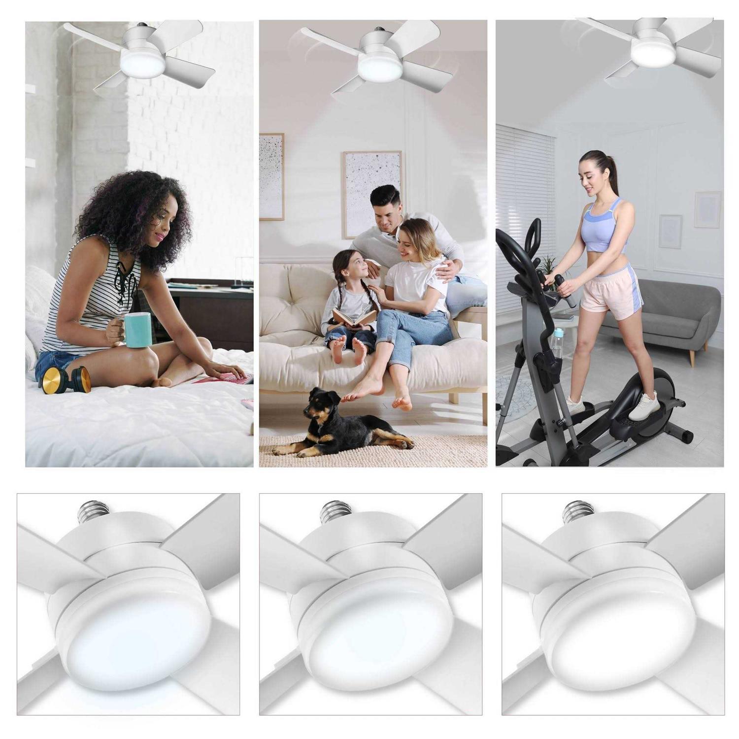 Bell + Howell Socket Fan Ceiling with Light - Image 3