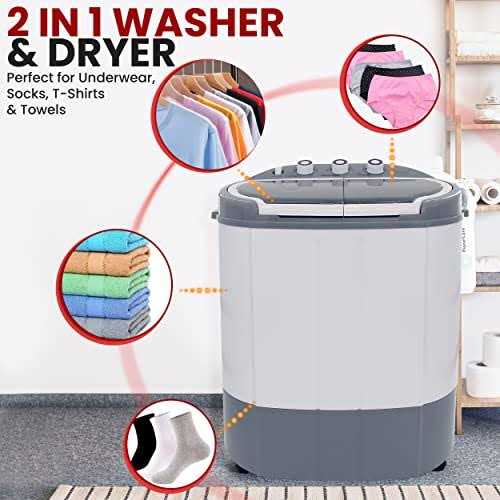 Pyle Compact Home Washer & Dryer 2 in 1 Portable Mini Washing Machine - Image 3