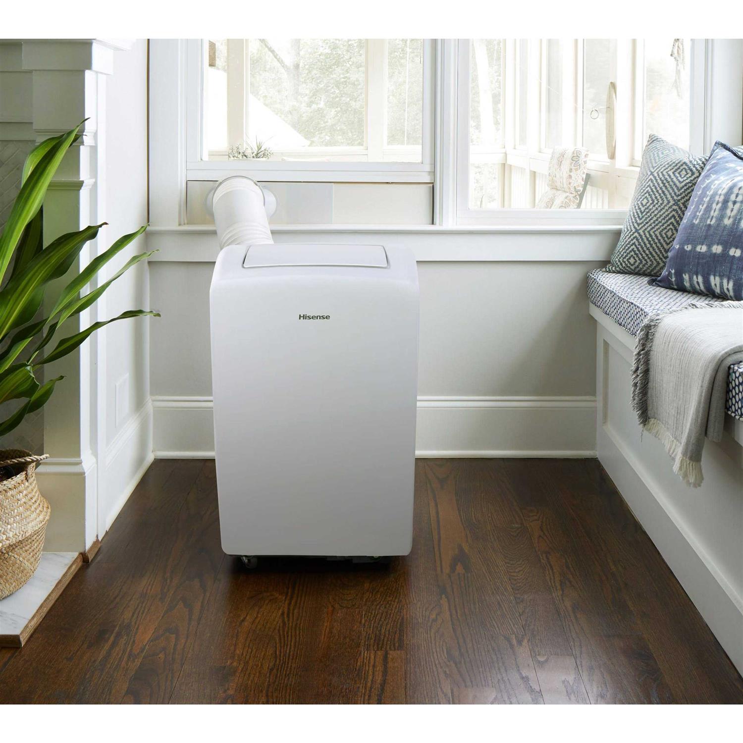 Hisense 8000-BTU DOE White Vented Wi-Fi enabled Portable Air Conditioner with Remote Cools 350-sq ft AP0822CW1W - Image 5