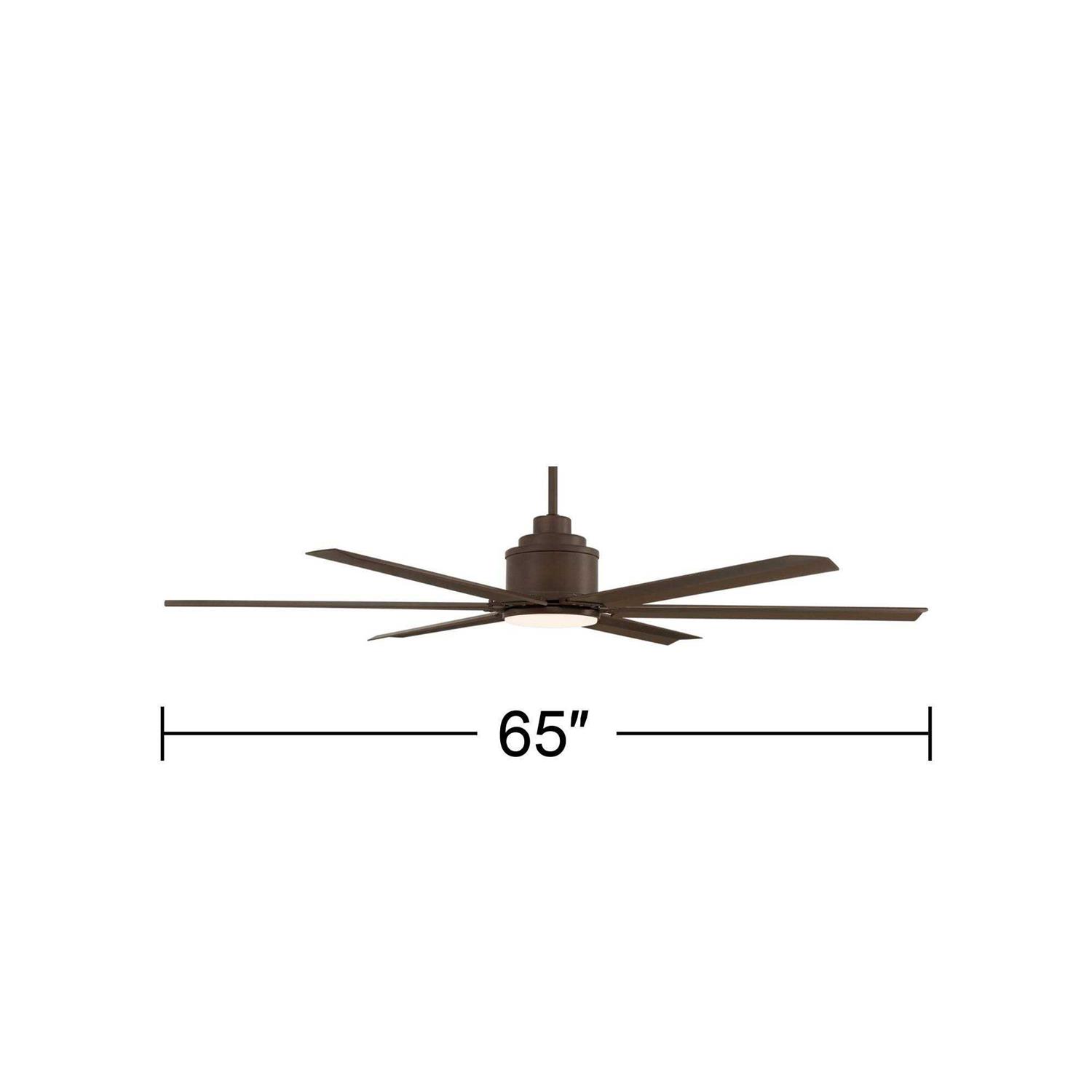Casa Vieja Ultra Breeze Modern Indoor Outdoor Ceiling Fan with Dimmable LED Light Remote Oil Rubbed Bronze Wet Rated for Patio - Image 3