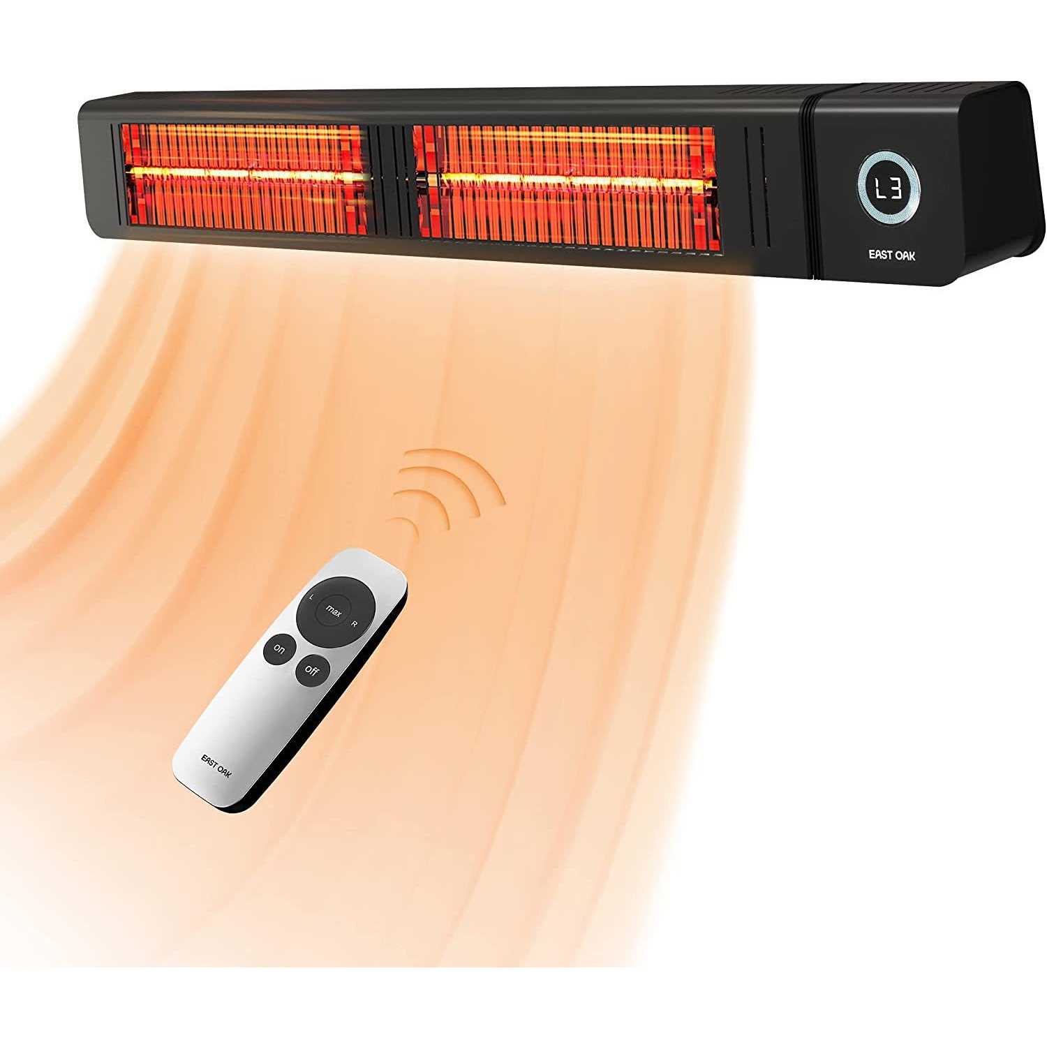 East OAK Patio Heater for Commercial Use 4000w Wall Mounted Infrared Heater - Image 3