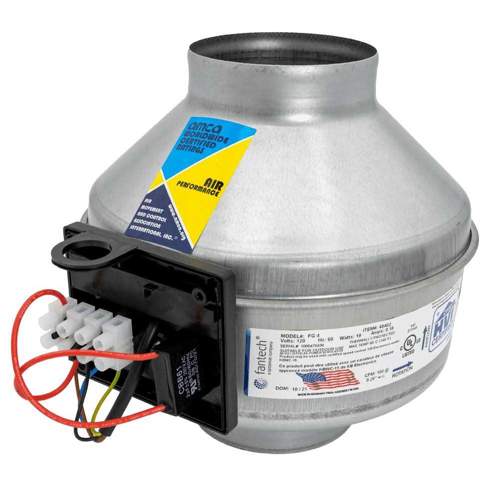 Fantech Inline 4 In. Centrifugal Duct Fan FG4 - Image 5