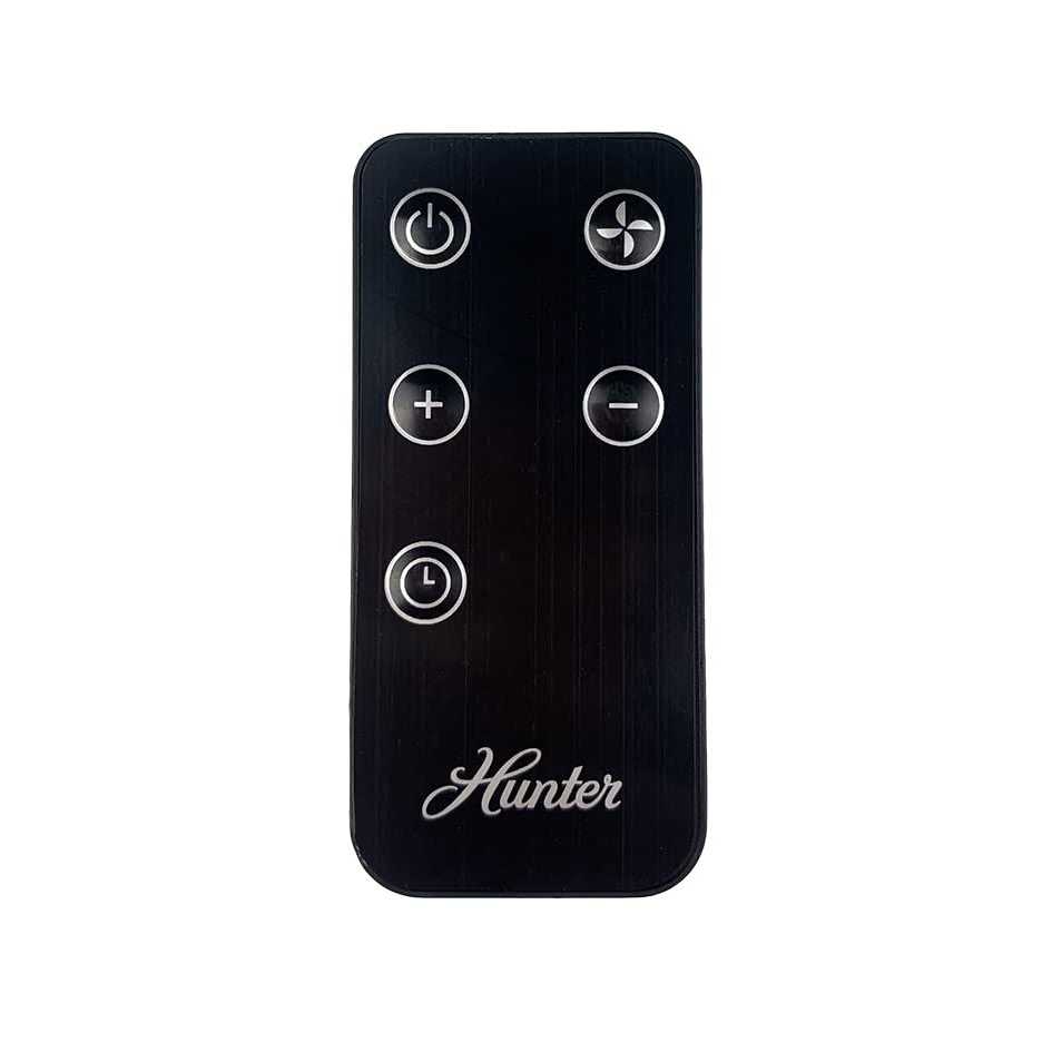 Hunter 750-Watt 5 in. Direct Plug-In Electric Ceramic Heater with Digital Display and Remote Control, Black - Image 5