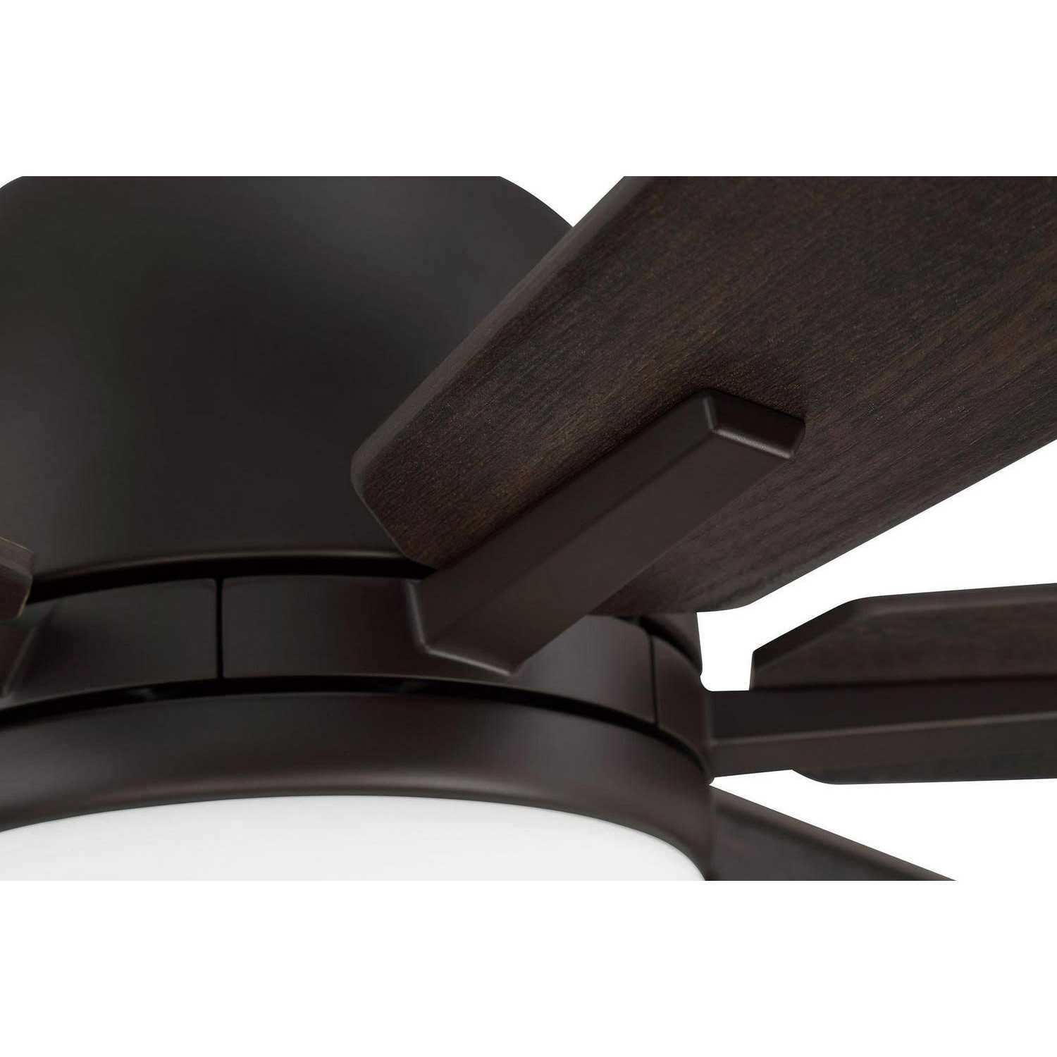 Harbor Breeze Bradbury 60-in Bronze LED Indoor Downrod or Flush Mount Ceiling Fan with Light Remote BRD60OSB6LR - Image 4