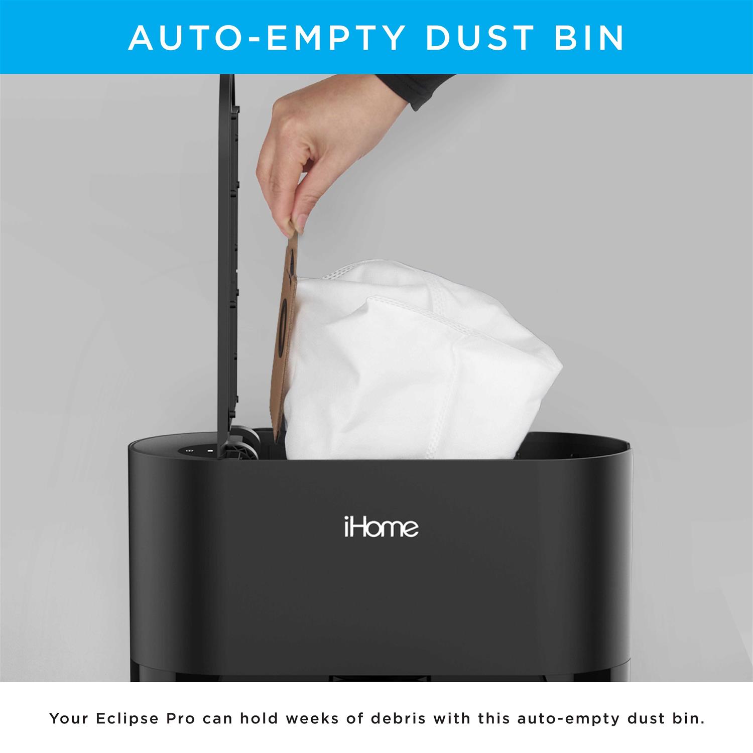 Ihome AutoVac Eclipse Pro 3-in-1 Robot Vacuum and Vibrating Mop - Image 5