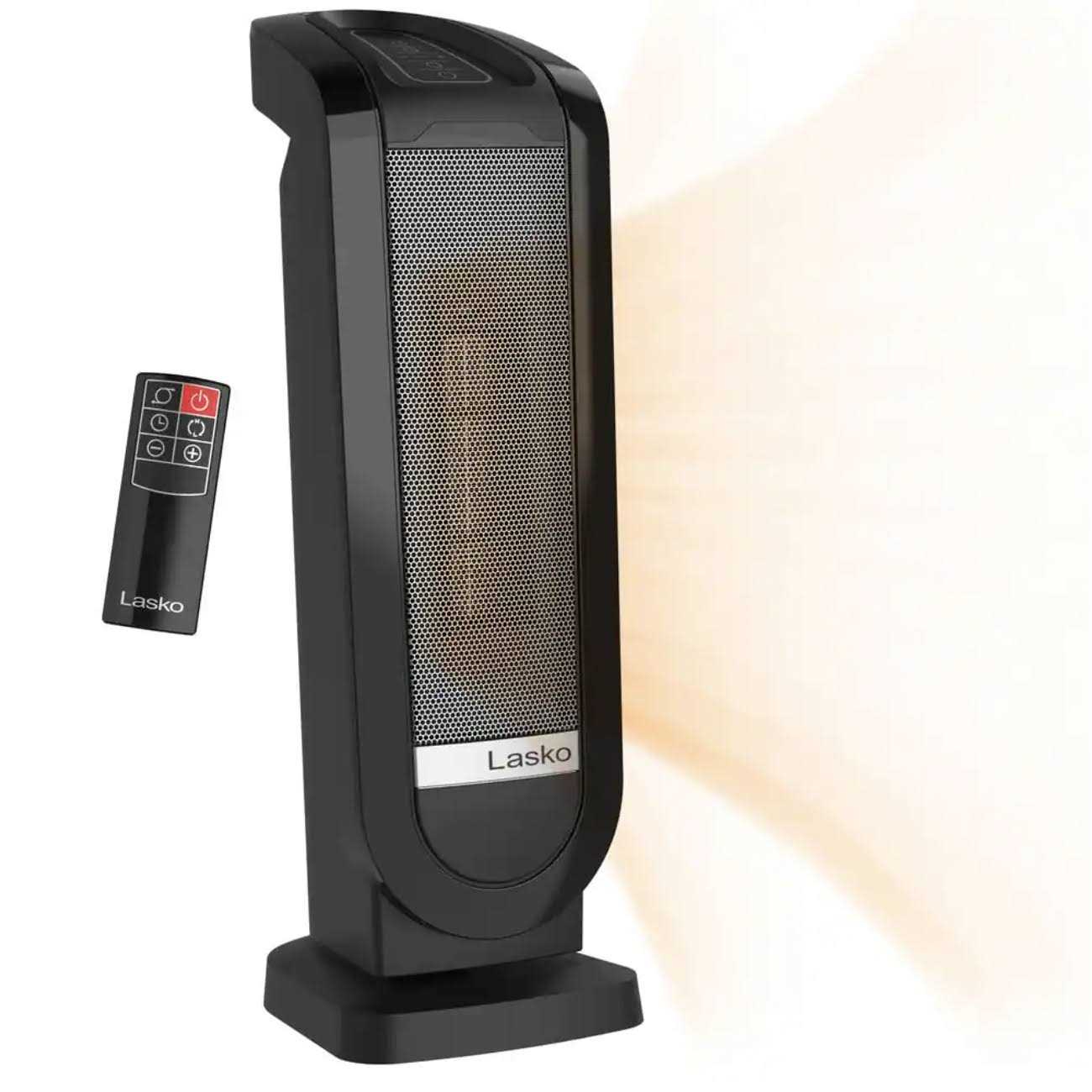 Lasko Tower 22 in. Electric Ceramic Oscillating Space Heater with Digital Display and Remote Control - Image 3