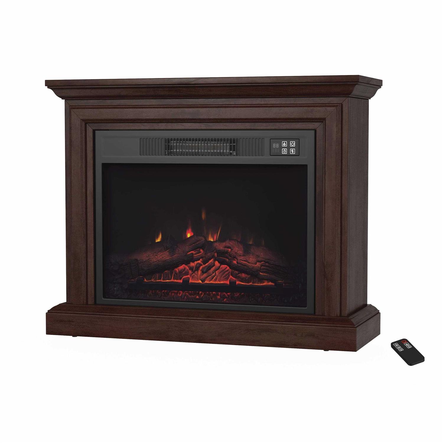 Northwest 31 in. Mobile Electric Fireplace with Mantel - Image 3