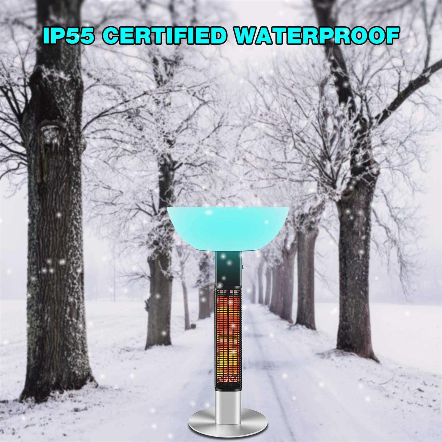 R.W.Flame Outdoor Electric Patio Heater|Infrared Heater With Switch Display - Image 3