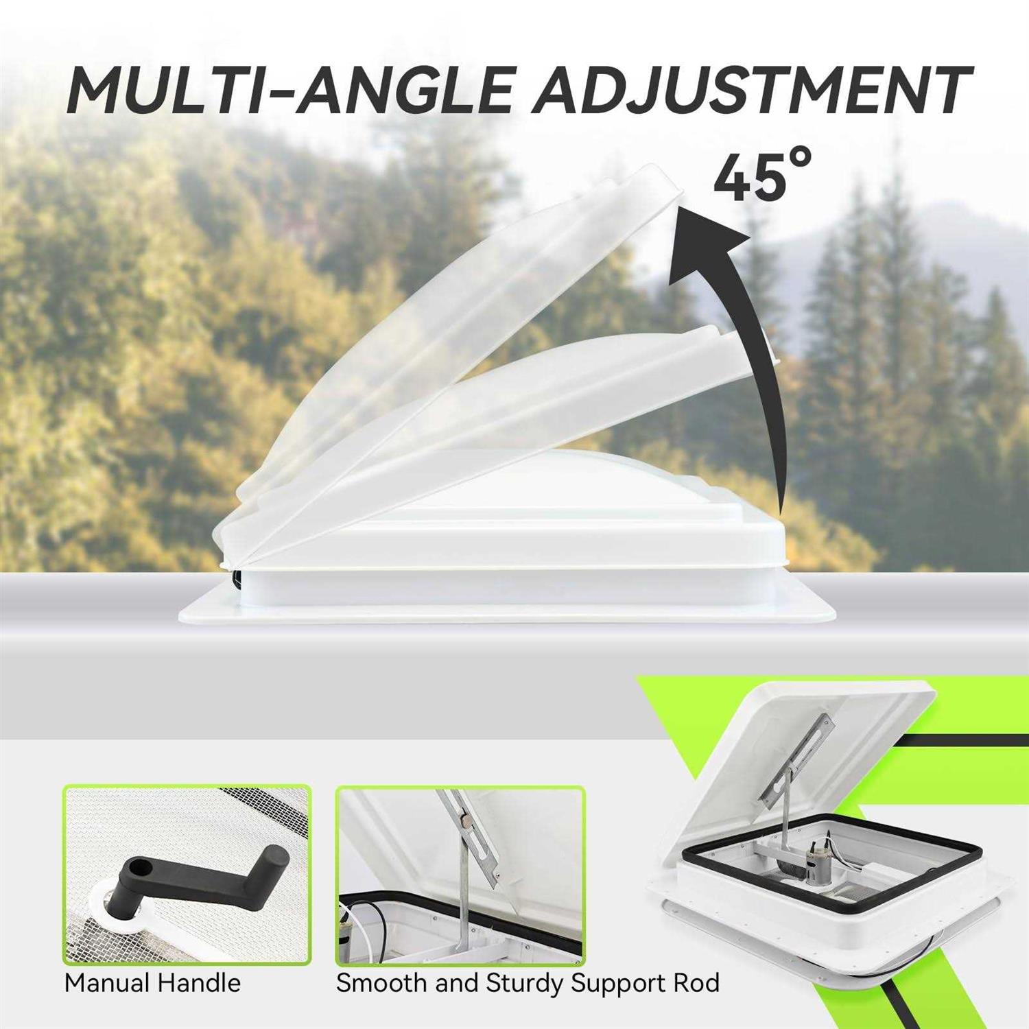 RVMATE 14 RV Roof Vent Fan for RV/Camper/Trailer - Image 3