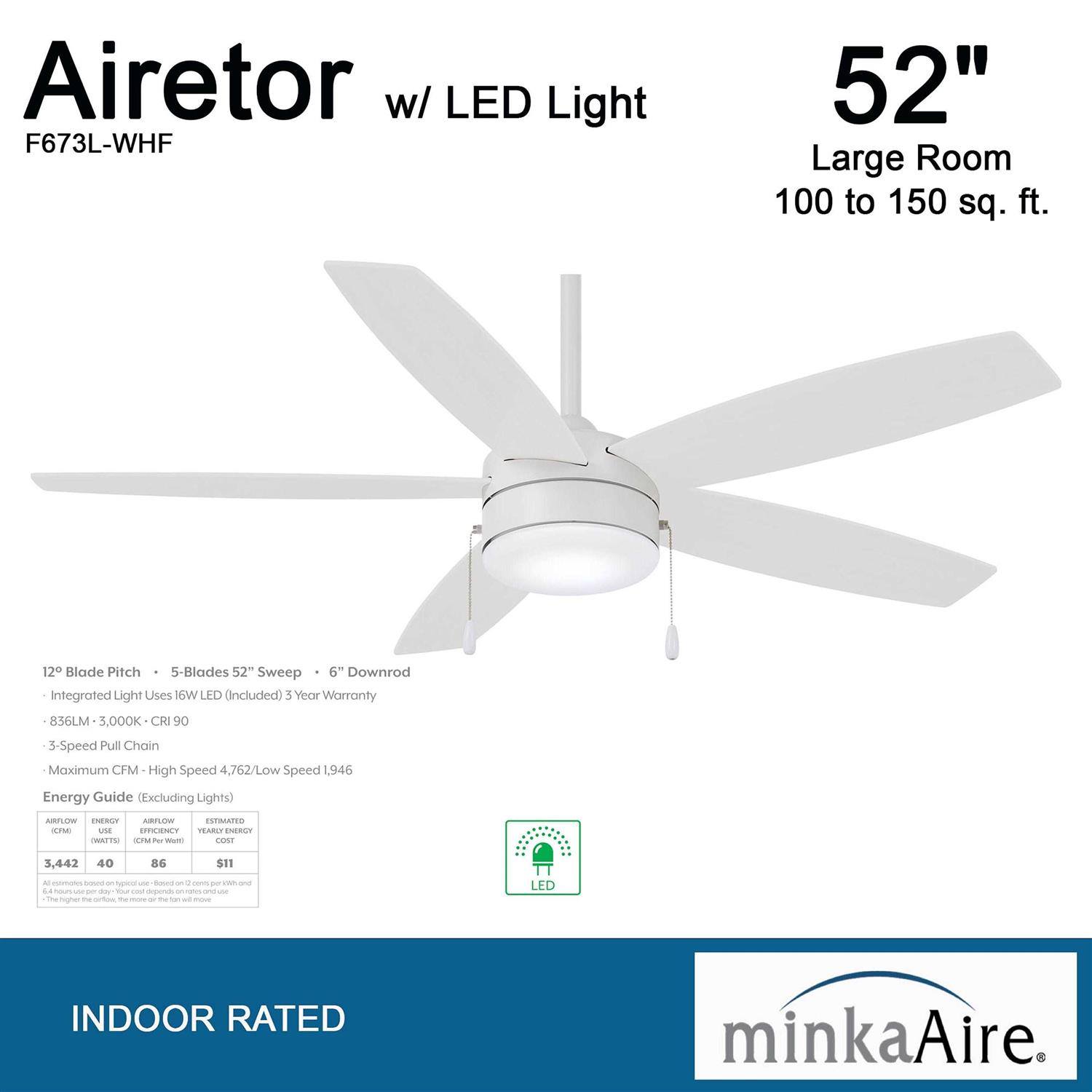 Minka-Aire Airetor 52 Ceiling Fan F673L - Image 5
