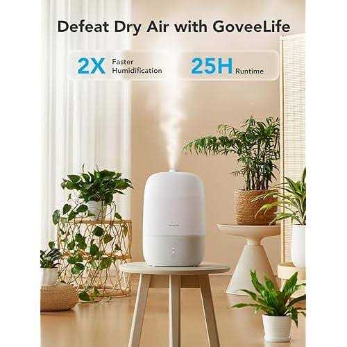 GoveeLife Smart Humidifiers for Bedroom 3L Top Fill Cool Mist Humidifiers with Essential Oil Diffuser - Image 4