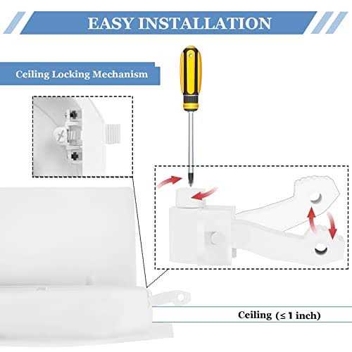 Bathroom Exhaust Fan with LED Light Bathroom Fan with Light Shower Ceiling Ventilation - Image 5