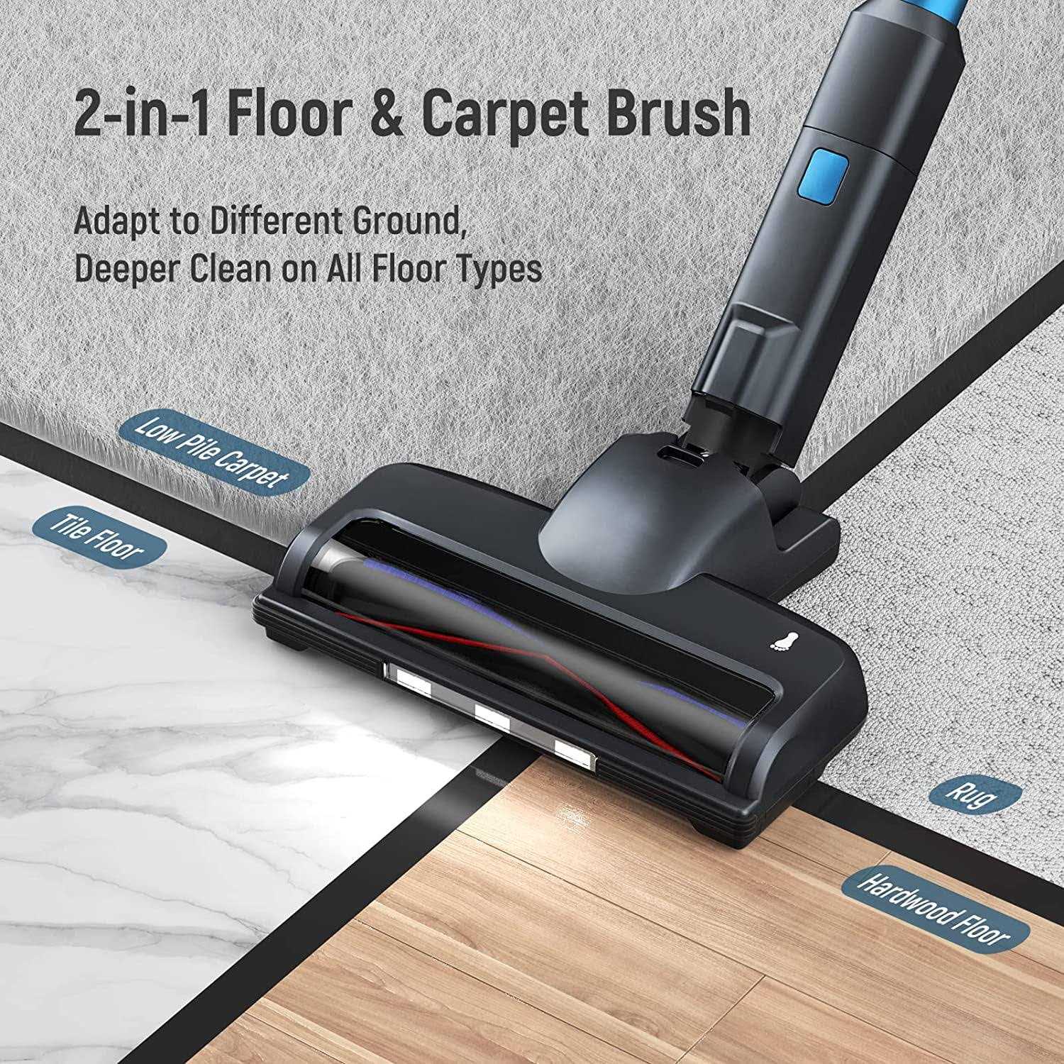 Fabuletta Cordless Vacuum Cleaner 6 in 1 Lightweight Stick Vacuum Cleaner - Image 3