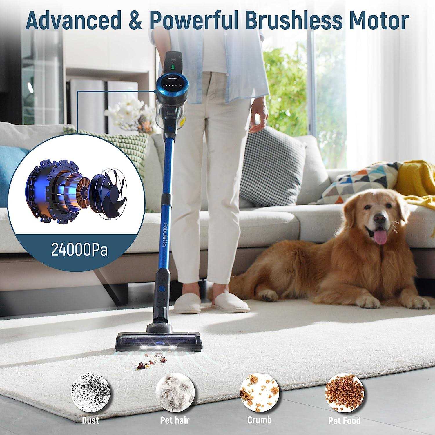 Fabuletta Cordless Vacuum Cleaner 6 in 1 Lightweight Stick Vacuum Cleaner - Image 4