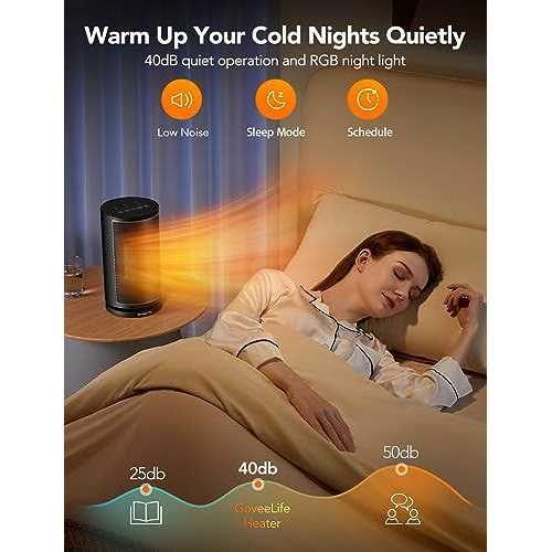 GoveeLife Smart Space Heater Electric Space Heater with Thermostat Wi-Fi & Bluetooth App Control - Image 3