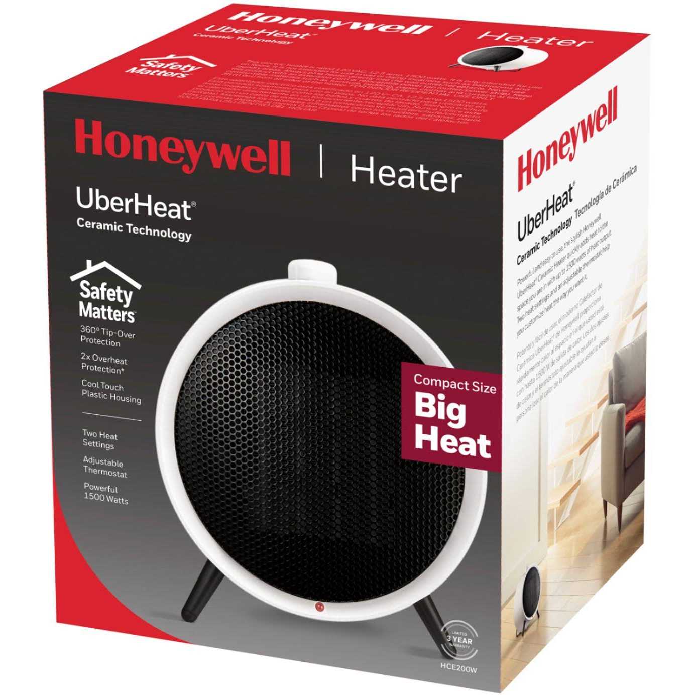Honeywell Hce200w Ceramic Heater - Image 3
