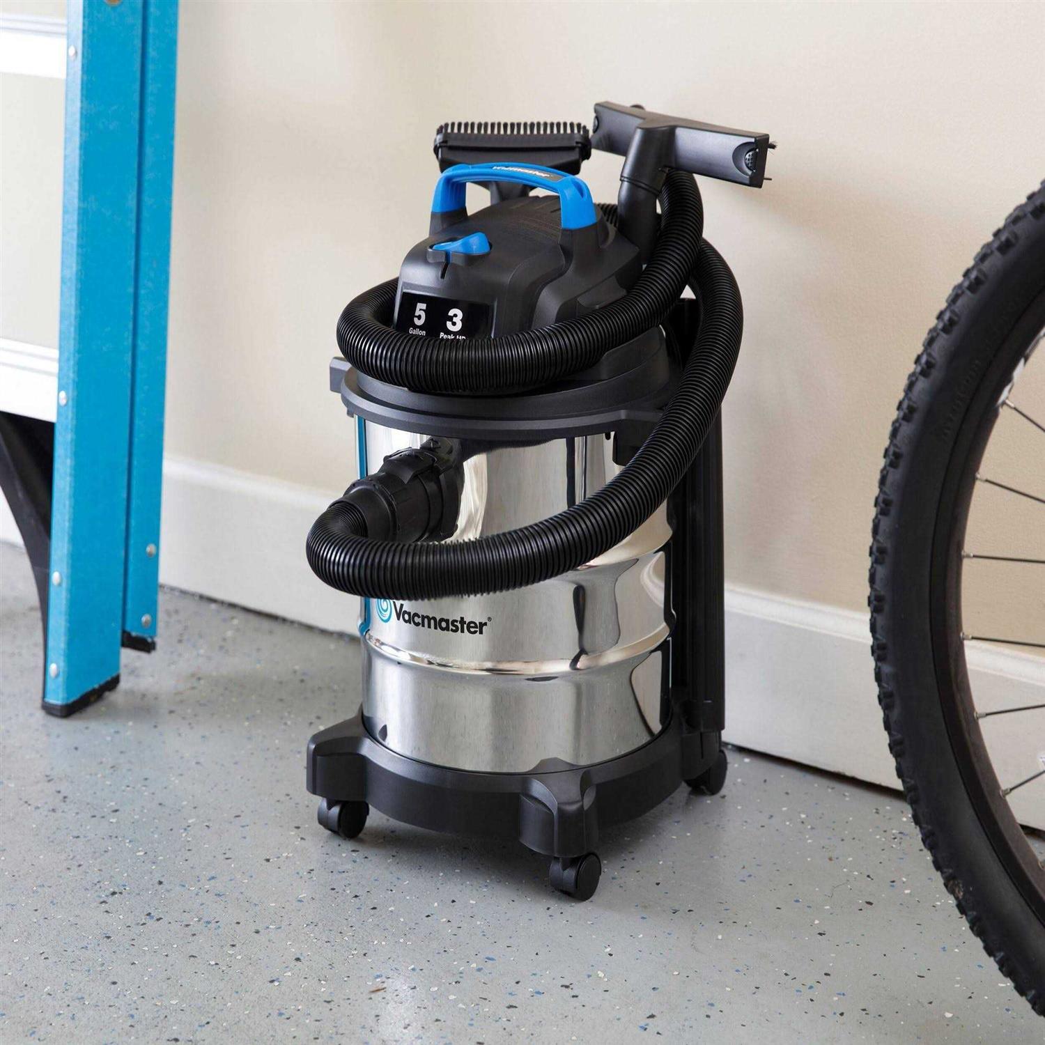 Vacmaster 5 Gallon Stainless Steel Wet/Dry Vacuum VOC507S - Image 4