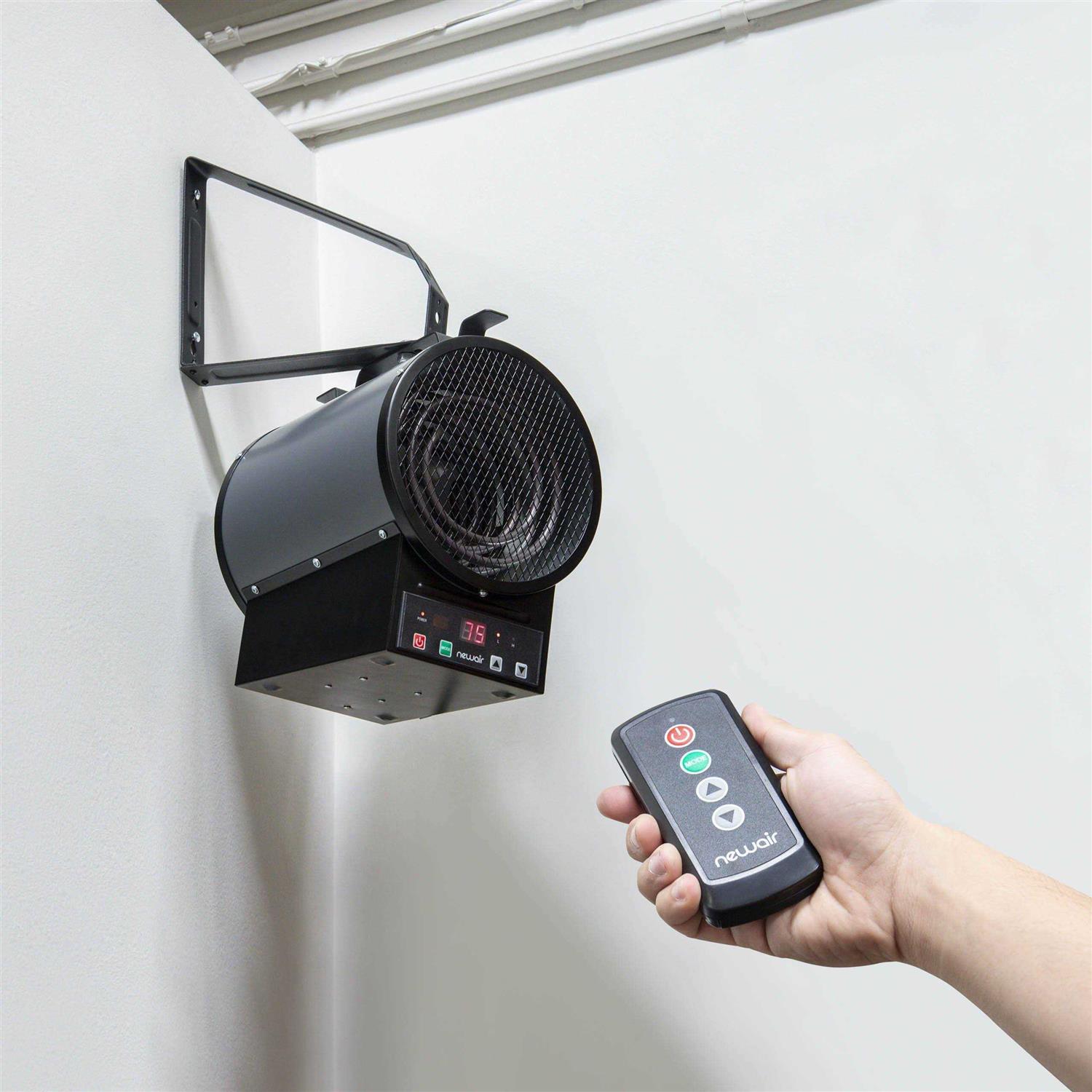 Newair 2-in-1 Freestanding or Ceiling/Wall Mounted 240v Electric Garage Heater - Image 4