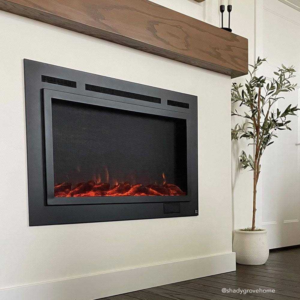 Touchstone Recessed Electric Fireplace Steel Mesh Screen - Image 3