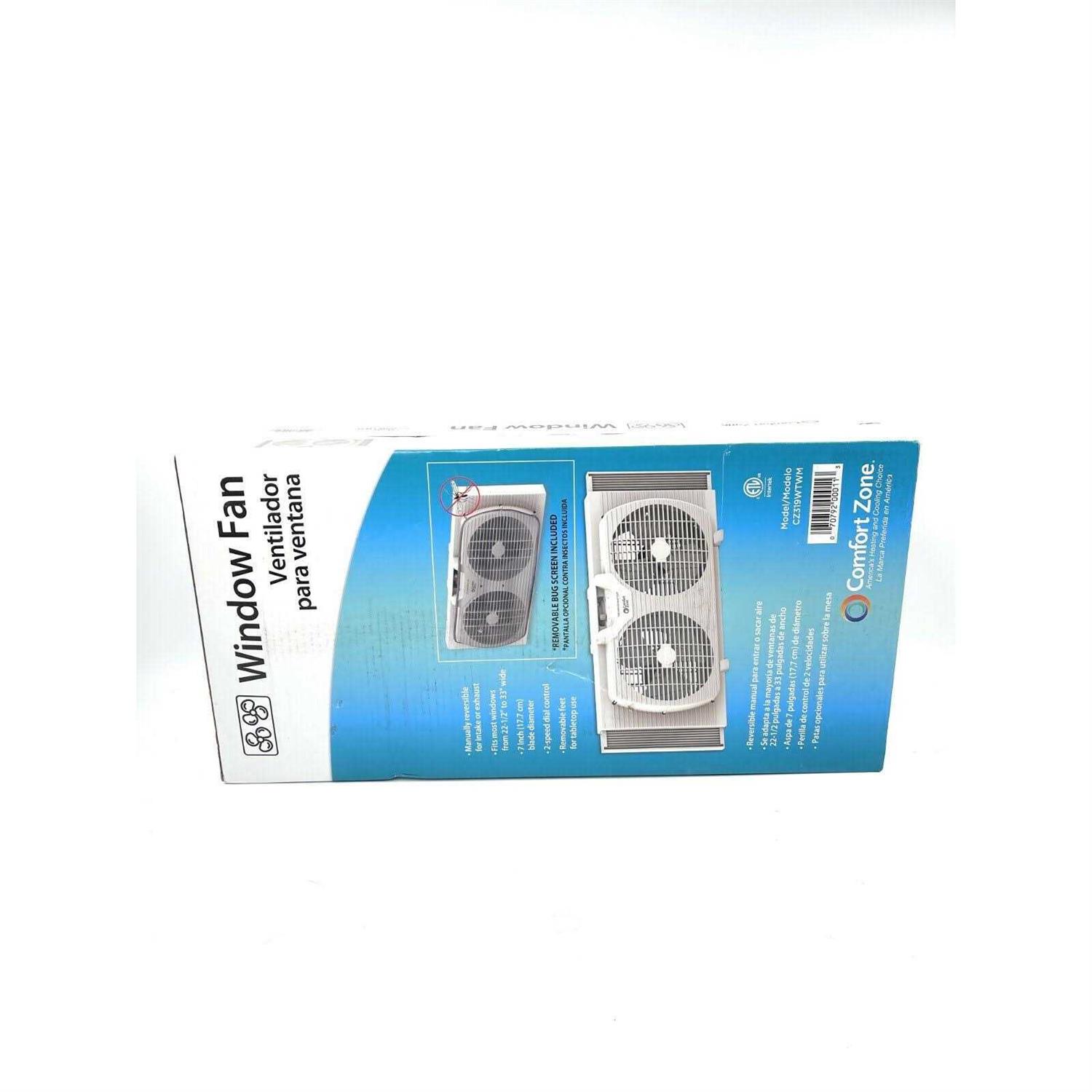 Comfort Zone Twin Window Fan - Image 3