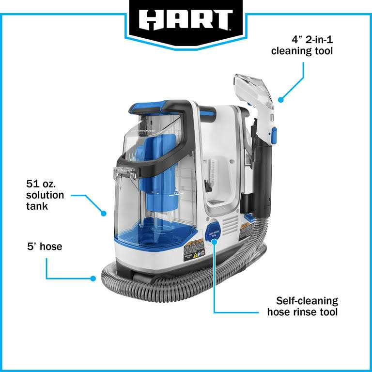 HART 20-Volt Cordless Carpet & Upholstery Spot Cleaner with 20-Volt 4Ah Battery - Image 5