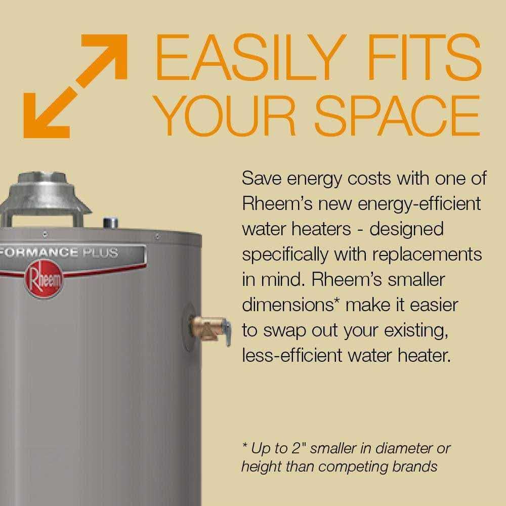 Rheem Performance Short 6 Year Electric Water Heater - Image 4