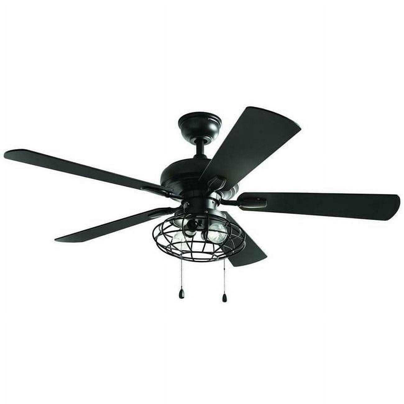 Home Decorators Collection Ellard 52 in. LED Matte Ceiling Fan with Light - Image 4