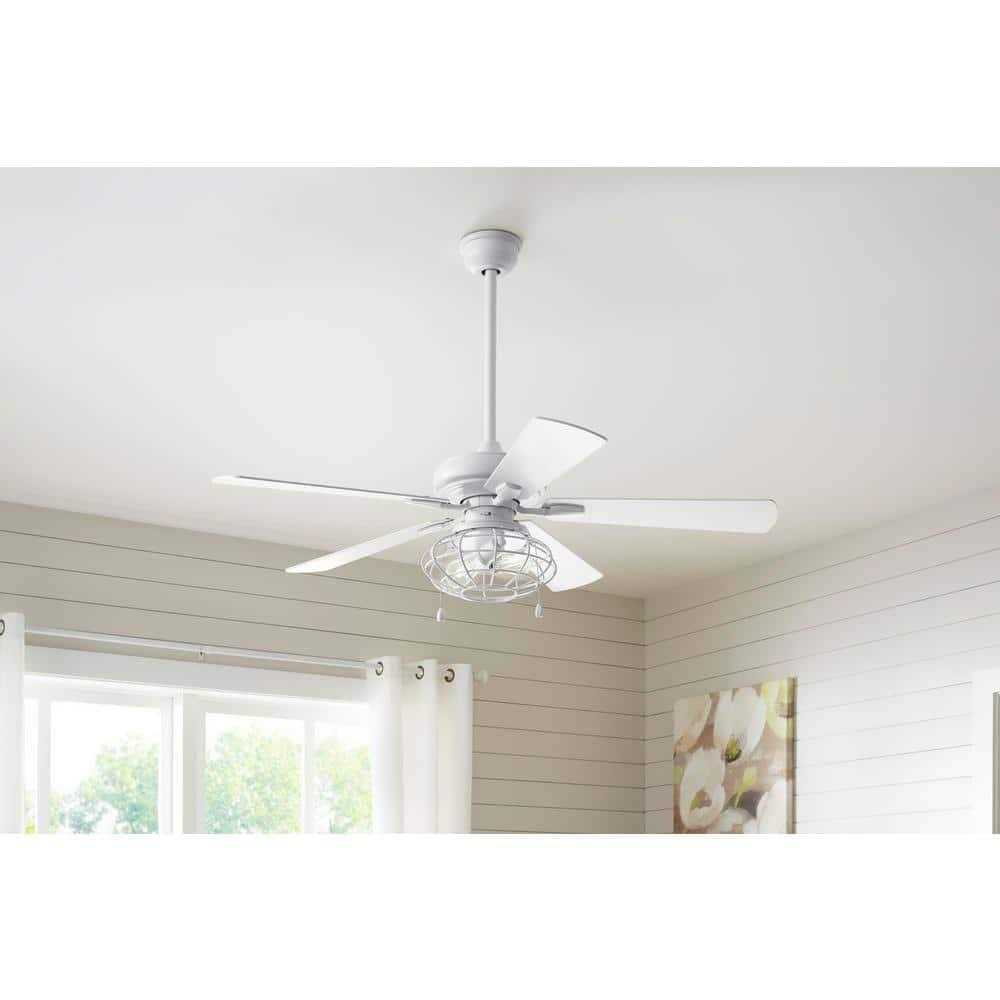Home Decorators Collection Ellard 52 in. LED Matte Ceiling Fan with Light - Image 5