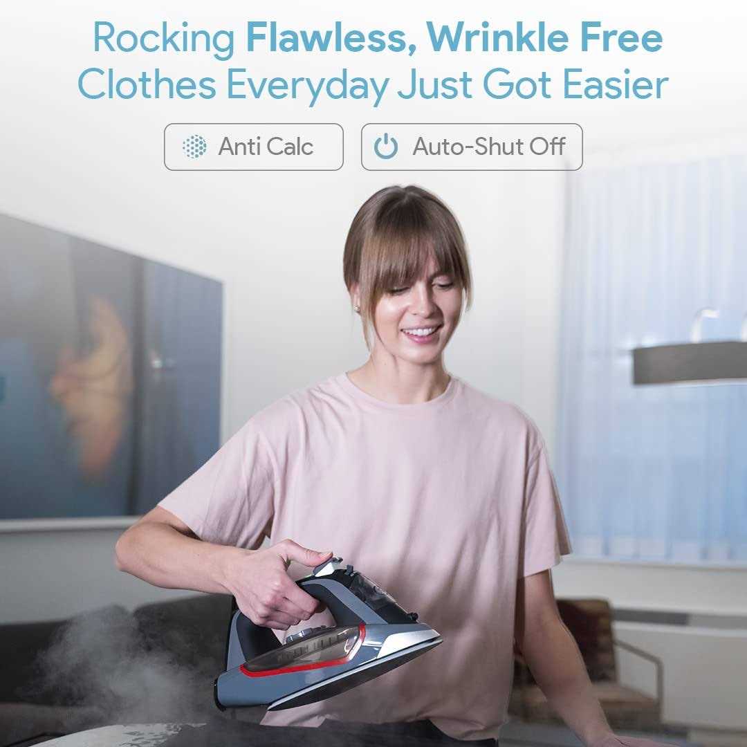 Bartnelli Pro Luxury Steam Iron for Clothes New Powerful Steam Technology - Image 3