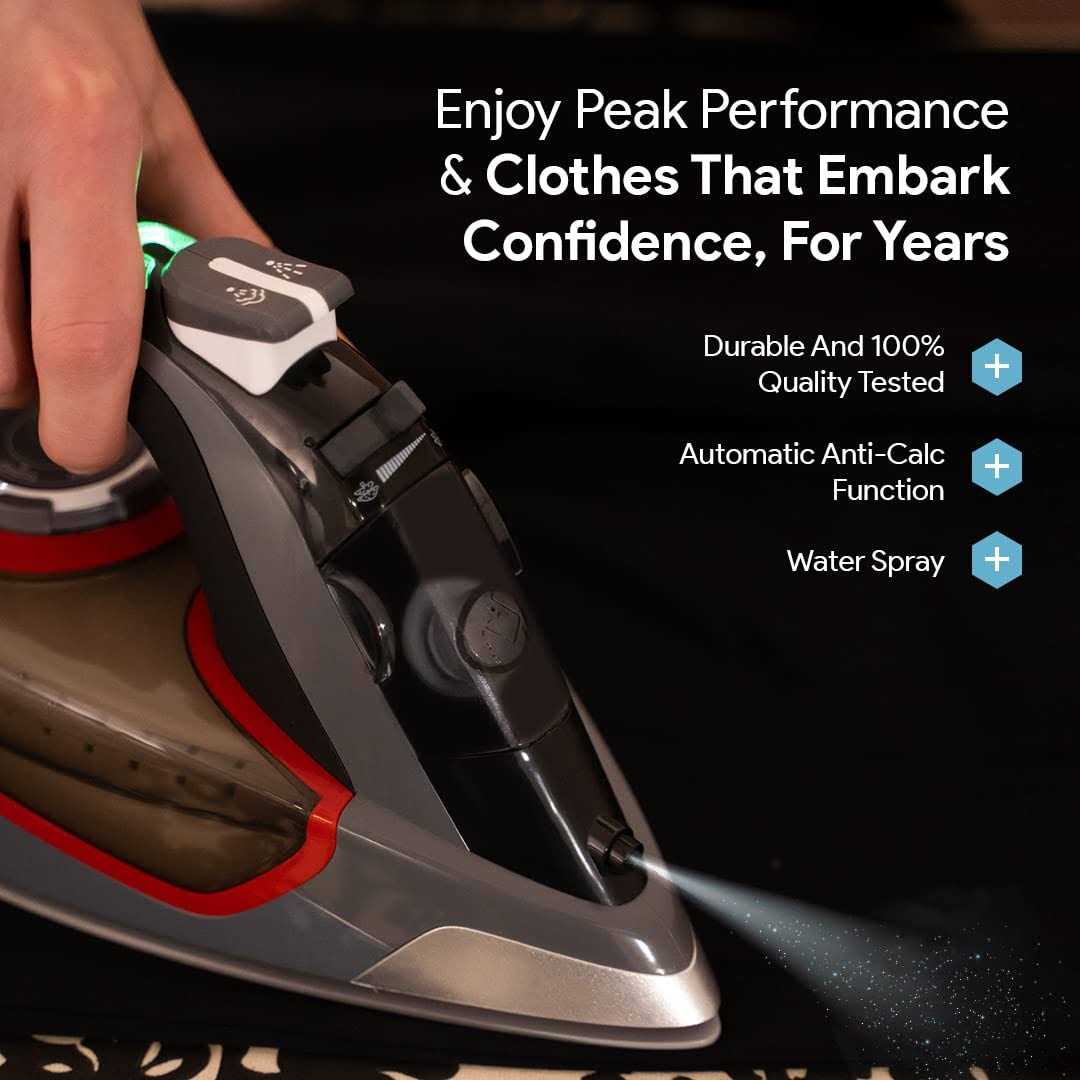 Bartnelli Pro Luxury Steam Iron for Clothes New Powerful Steam Technology - Image 4