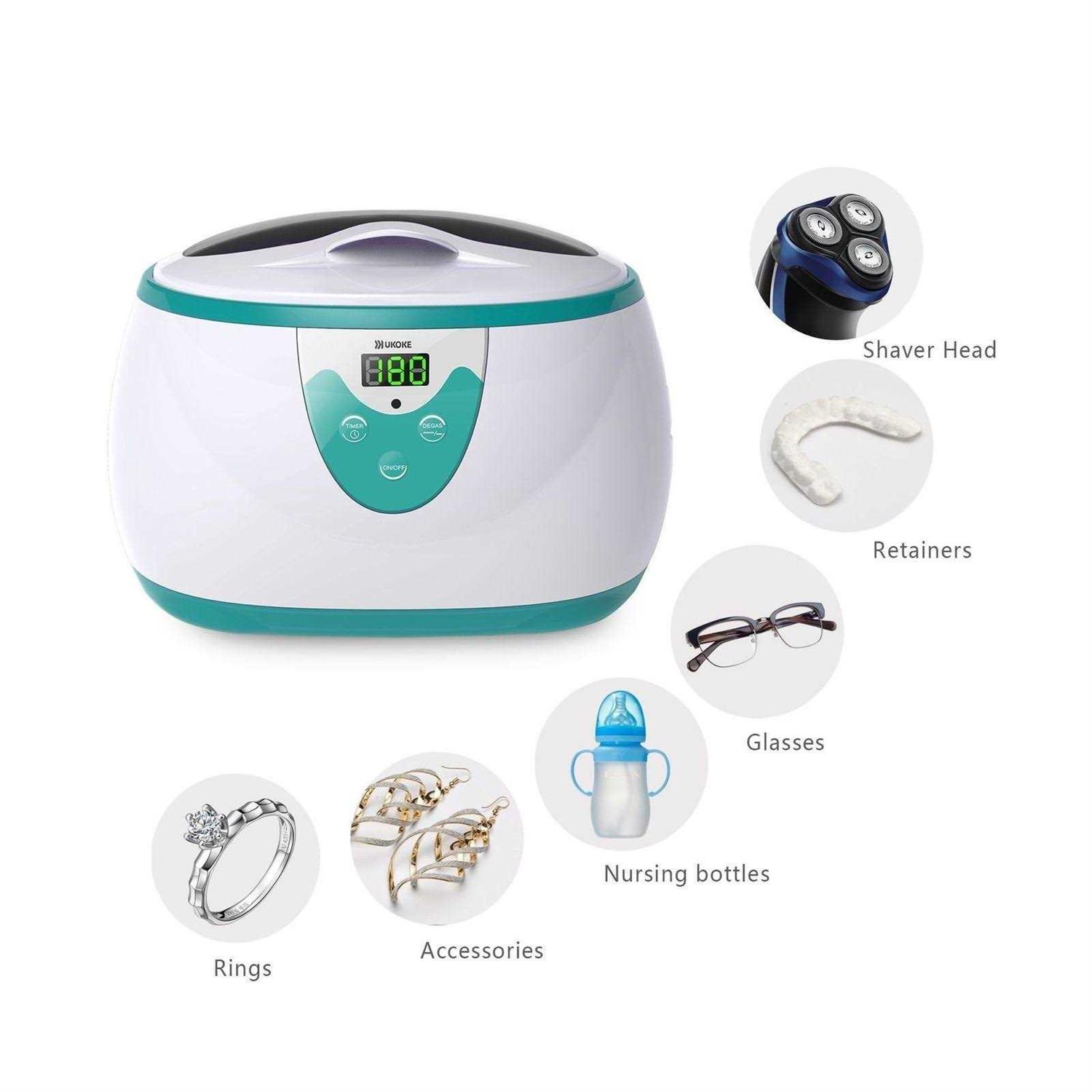 Ultrasonic Cleaner Ukoke 3800s Professional Ultrasonic Jewelry Cleaner with Timer - Image 5
