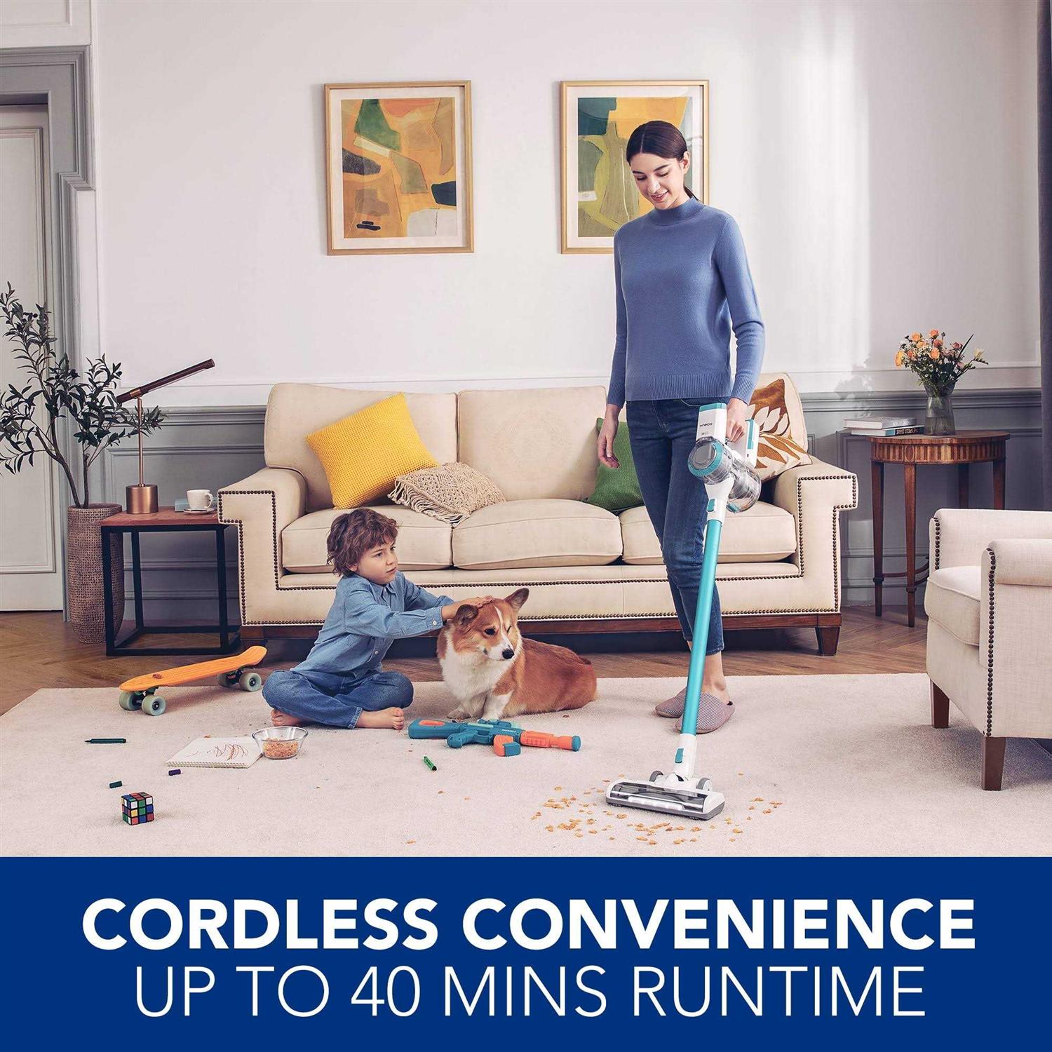 Tineco PWRHERO 11 Cordless Lightweight Stick Vacuum Cleaner with Powerful Suction for Carpet - Image 3