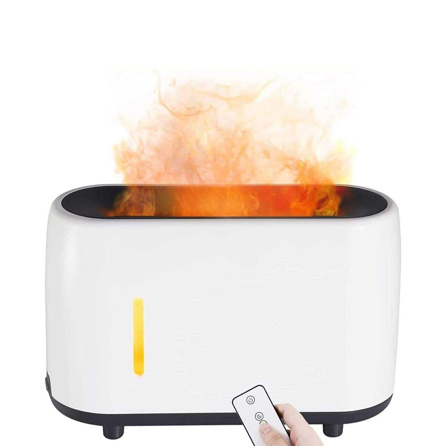 Tech Squared Flame Mist Humidifier & Ultrasonic Diffuser w/ 2 USB Charging Ports - Image 3