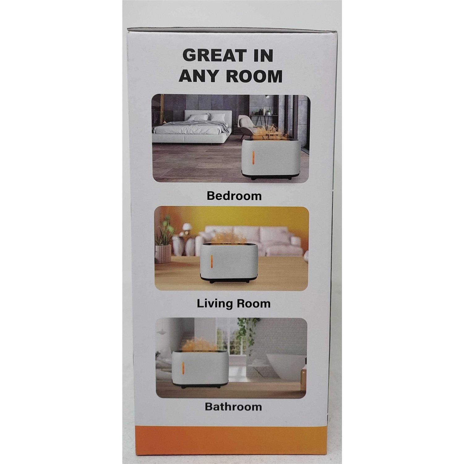 Tech Squared Flame Mist Humidifier & Ultrasonic Diffuser w/ 2 USB Charging Ports - Image 4