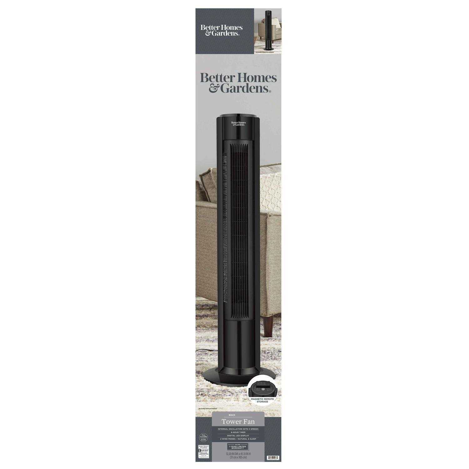 Better Homes & Gardens 40 inch 3-Speed Tower Fan - Image 5