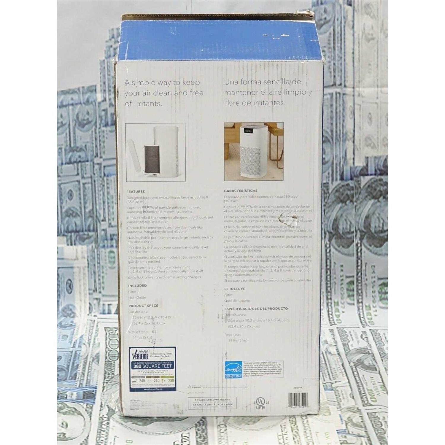 Insignia 375 Sq. Ft. HEPA Air Purifier - Image 3