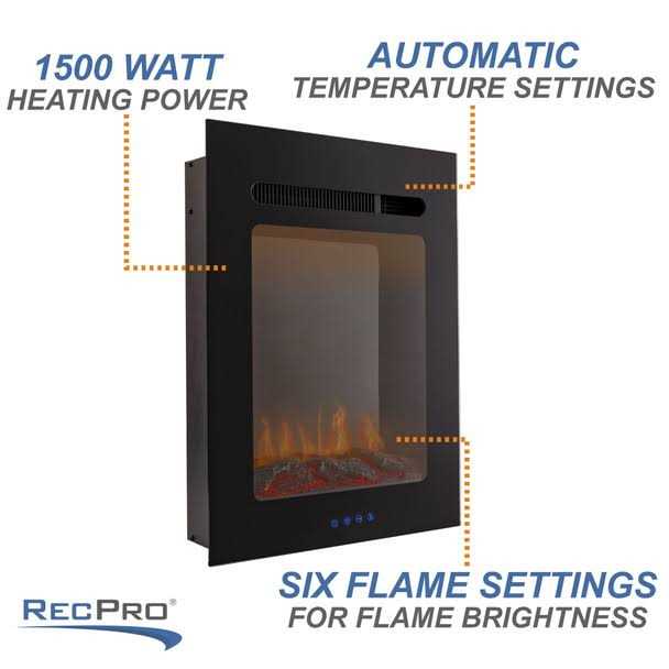 RecPro® Rv Electric Fireplace Flame Color Settings - Image 5