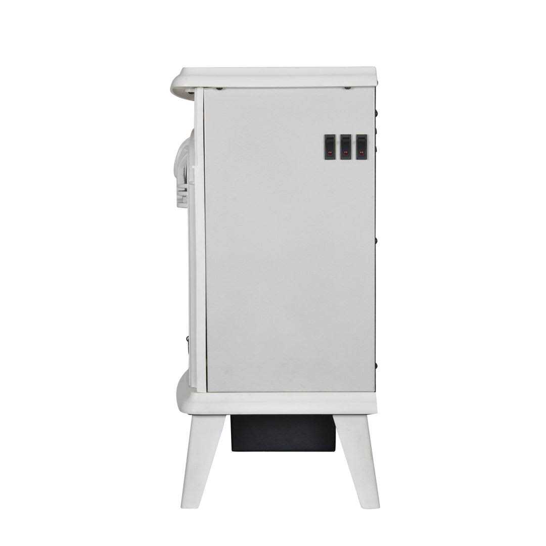 Gmhome Free Standing Electric Fireplace Cute Electric Heater Log Fuel Effect Rea - Image 3