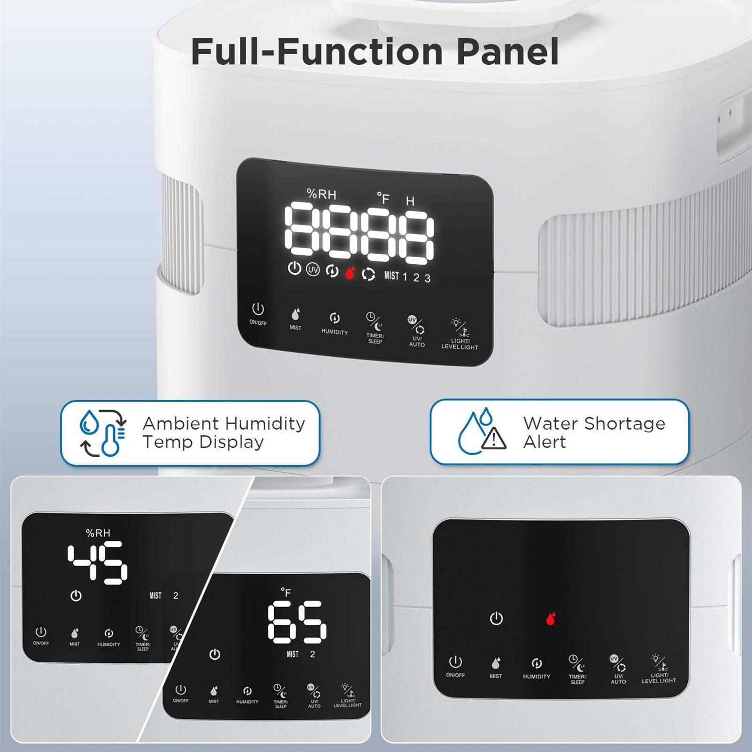 TURBRO Commercial Humidifier WiFi-Enabled 5.3Gal/20L Ultrasonic Air Vaporizer for Large Rooms up to 2000 Sq Ft - Image 4