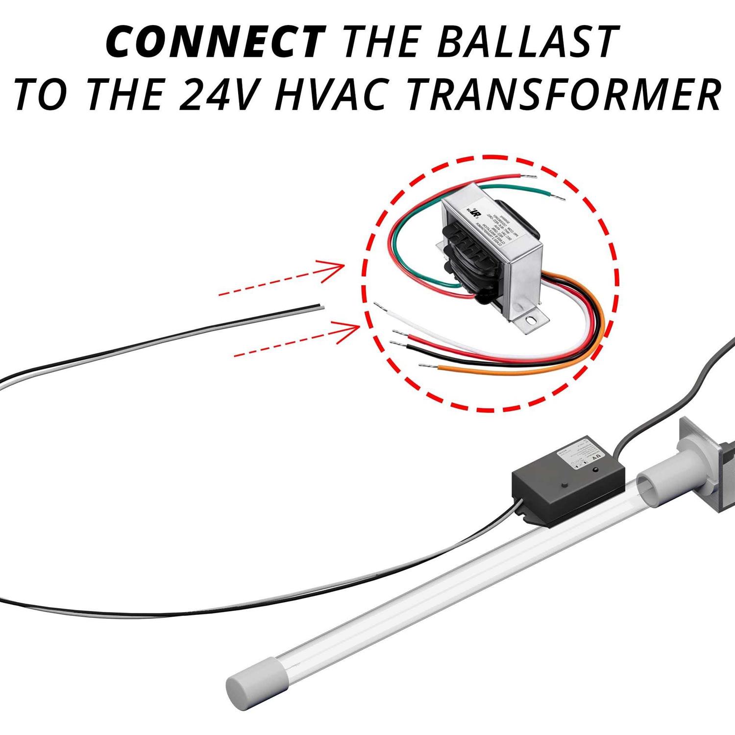 BioShieldUV Lite 18W 24V HVAC UV Light Air Treatment System Magnetic Holder AC Duct - Image 3