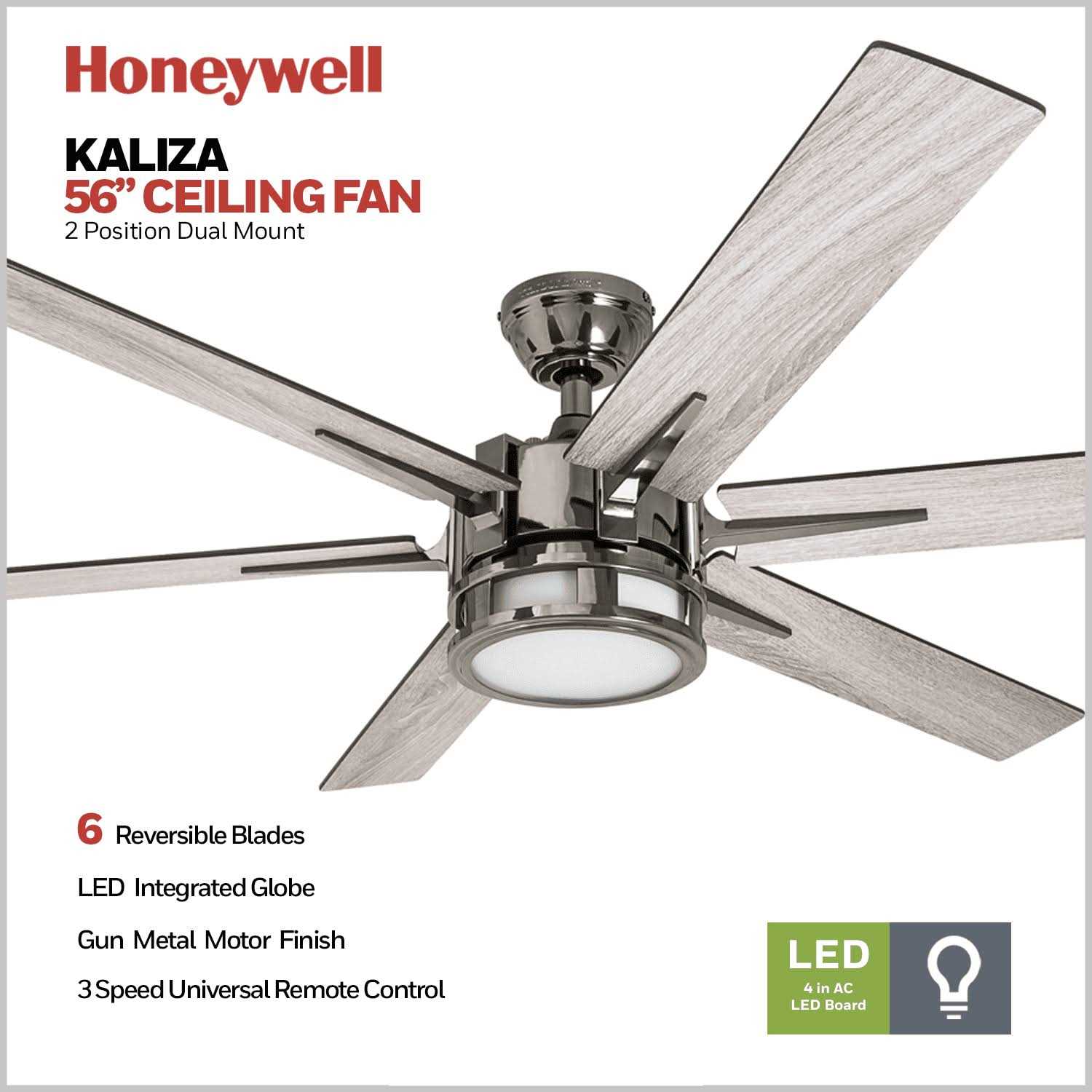 Honeywell Kaliza Modern Ceiling Fan with Remote - Image 5