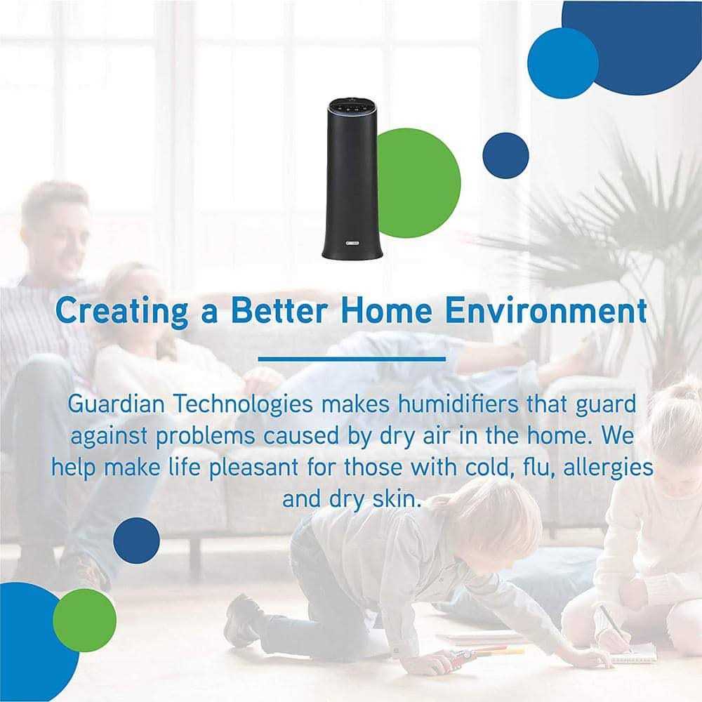 PureGuardian 100 Hour Ultrasonic Cool Mist Tower 1.5 Gallon Humidifier - Image 4