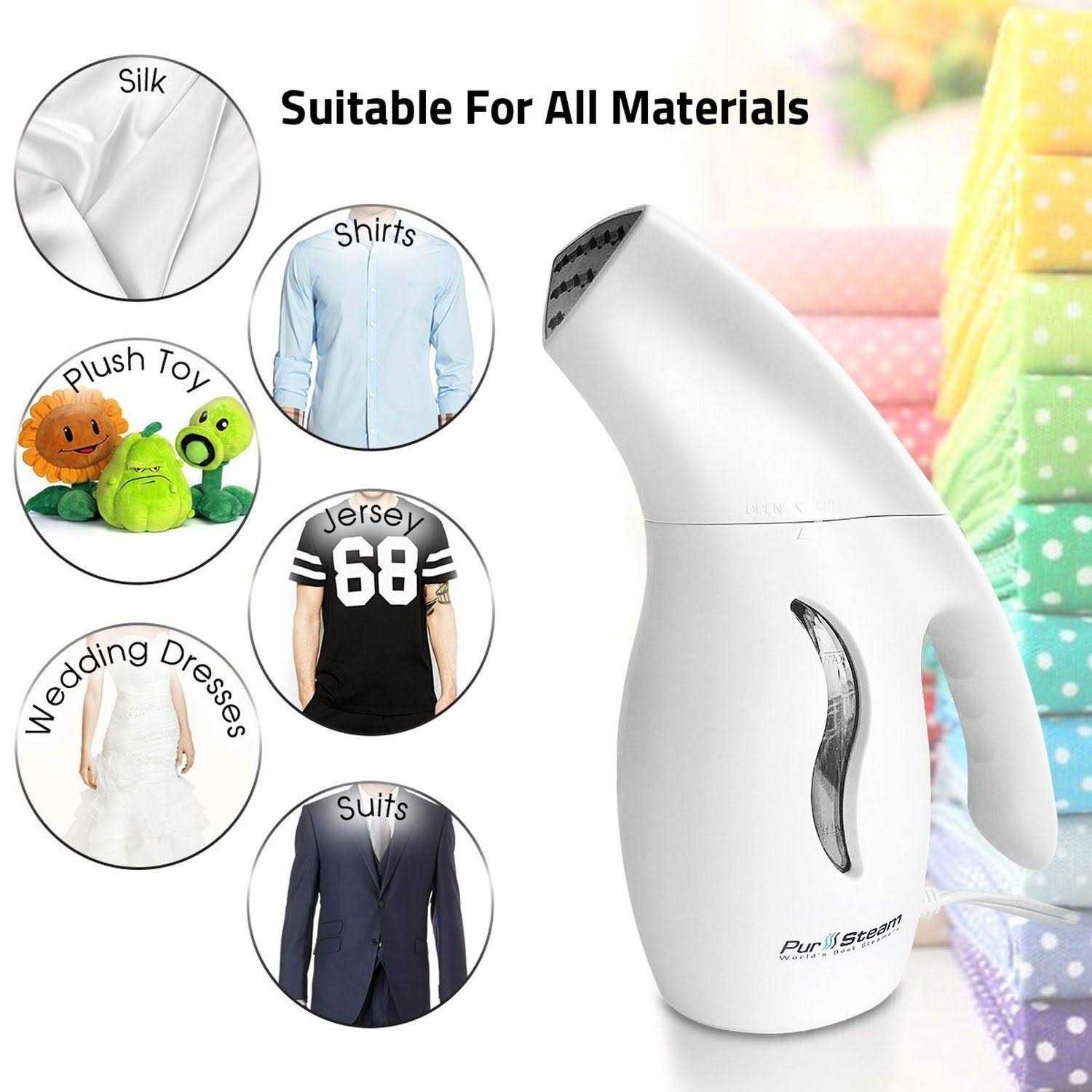 Pursteam World's Best Steamers Pursteam Garment Steamer For Clothes Powerful 7-1 Fabric Steamer For Home/Travel. Remove Wrinkles/steam/soften/clean - Image 5