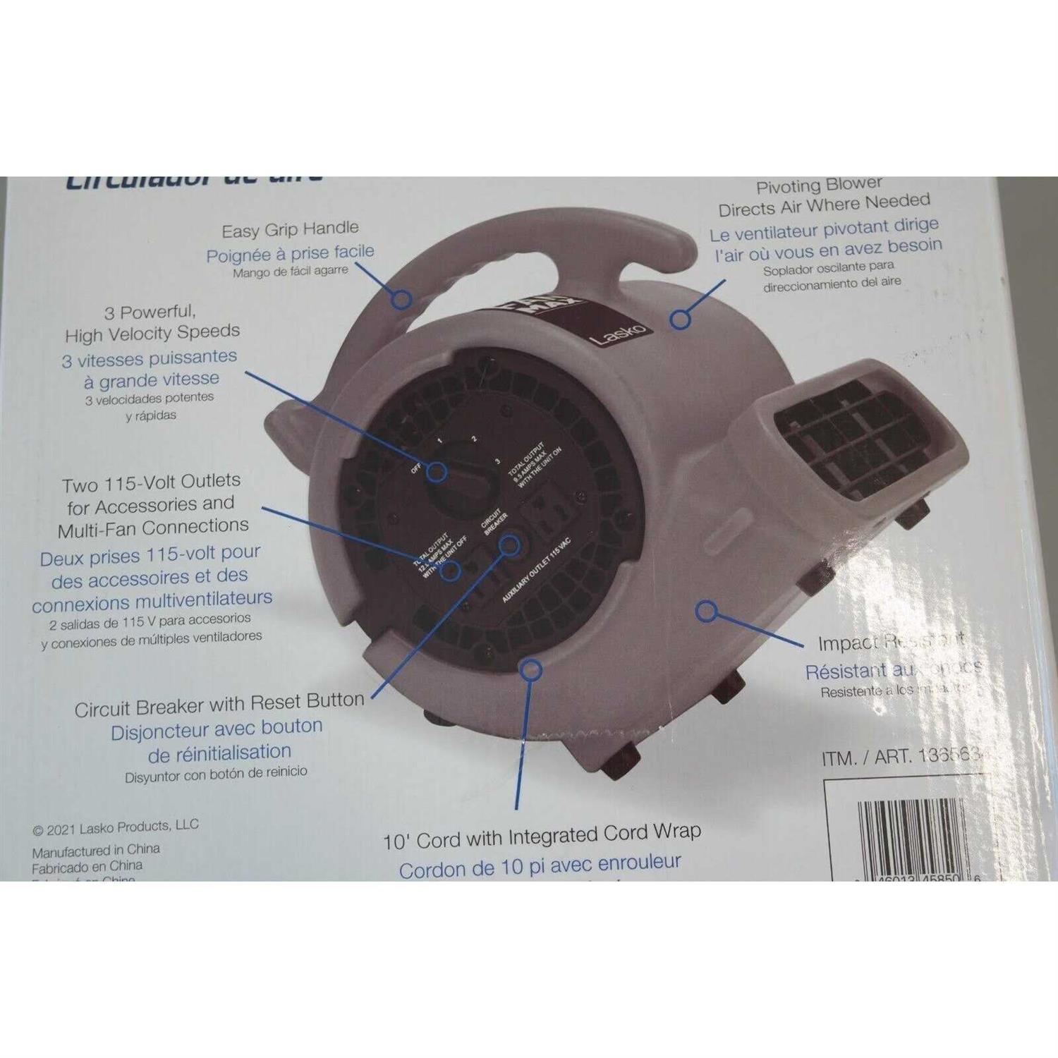 Lasko Super Fan Max Air Mover - Image 3