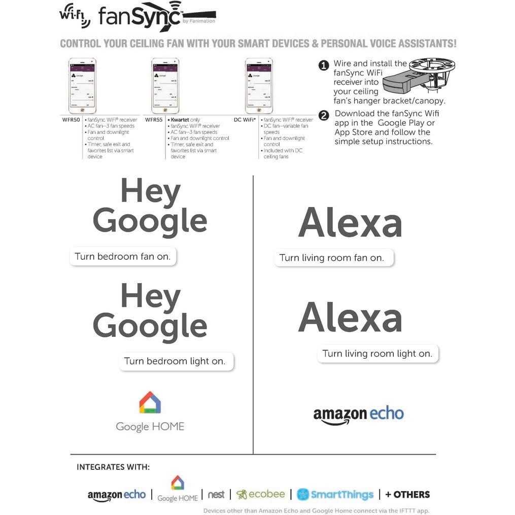 Fanimation Kute5 52 52``Ceiling Fan FPD5534 - Image 3