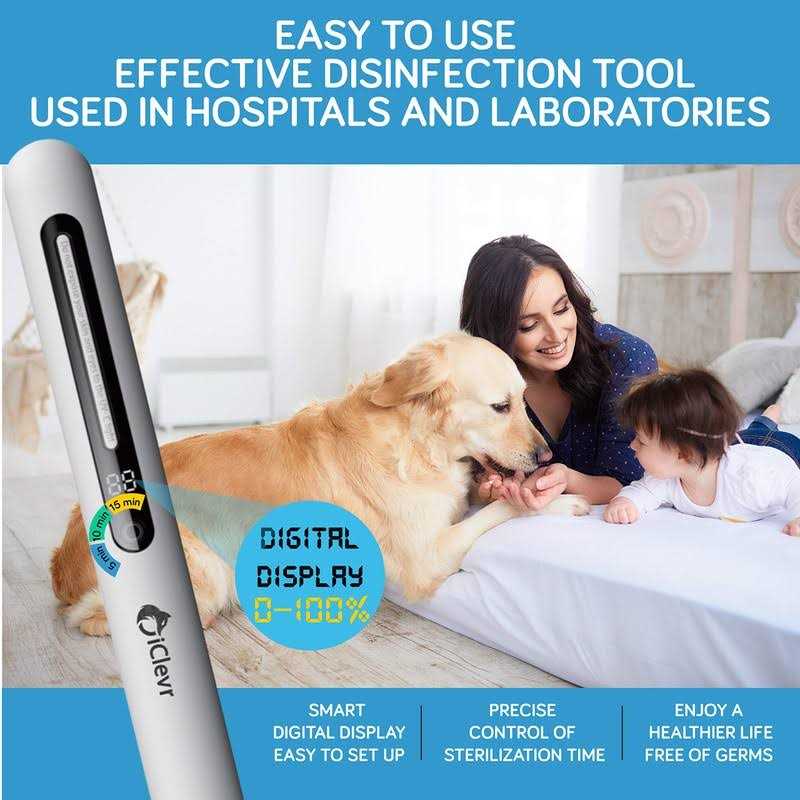 UV-C Light Sanitizer Wand Powerful 253nm UV Sterilizer Rechargeable Handheld Ultraviolet Portable 99.99% Disinfection for Home - Image 4